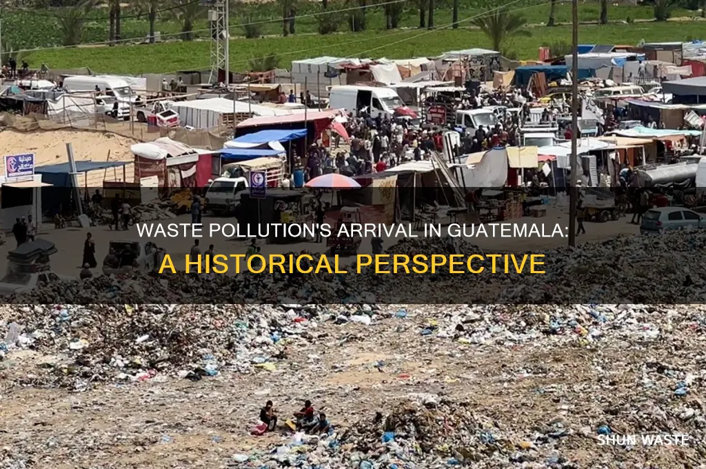 when did waste pollution become a problem in guatemala