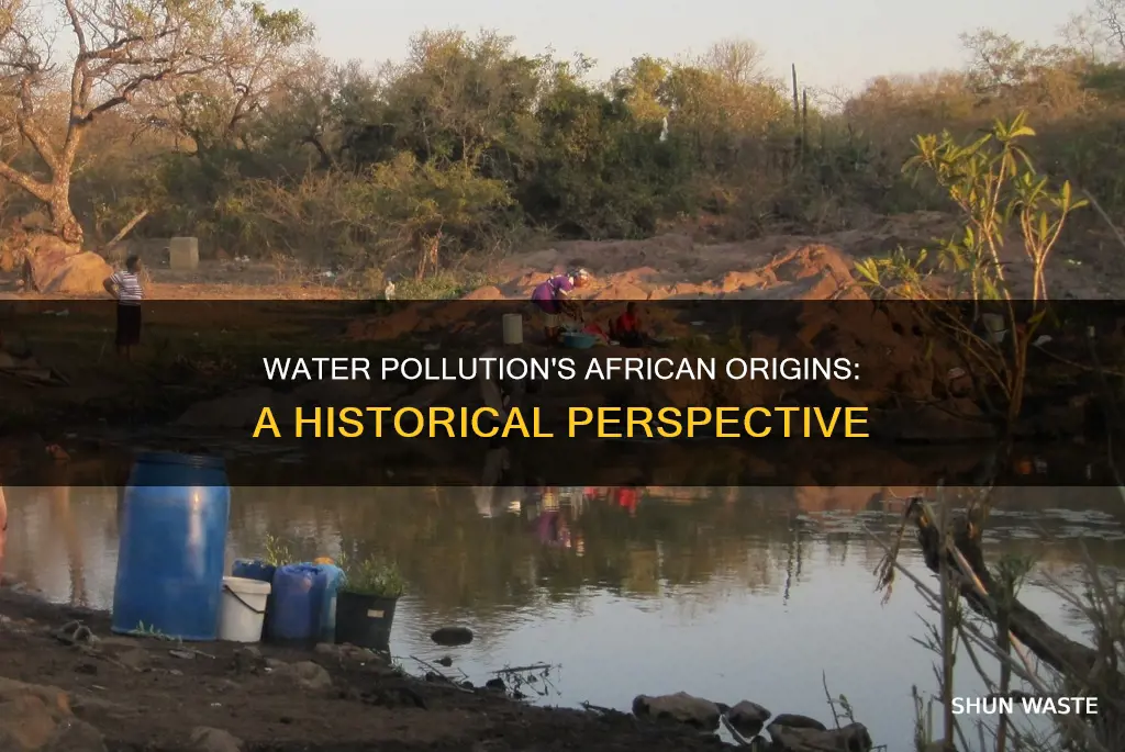 when did water pollution start in africa