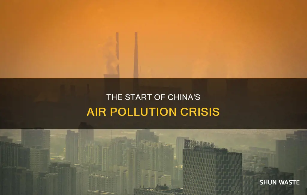 when dis air pollution start in china