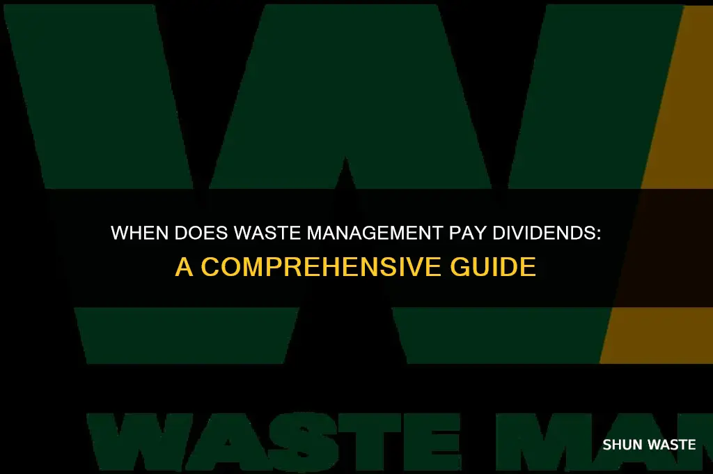 when does waste management pay dividend