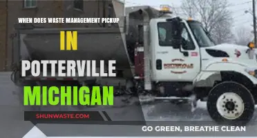 Potterville, Michigan Waste Management Pickup Schedule