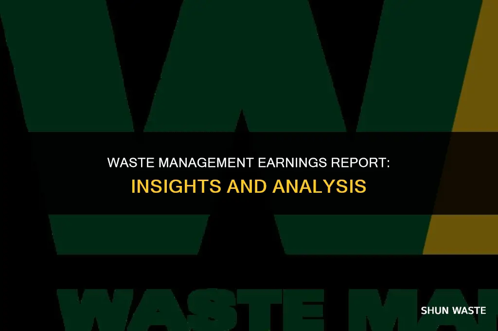 when does waste management report earning