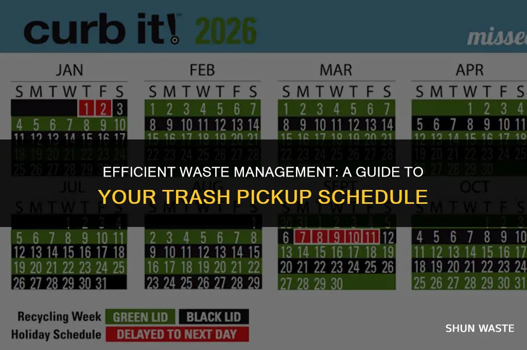 when is my trash pickup waste management