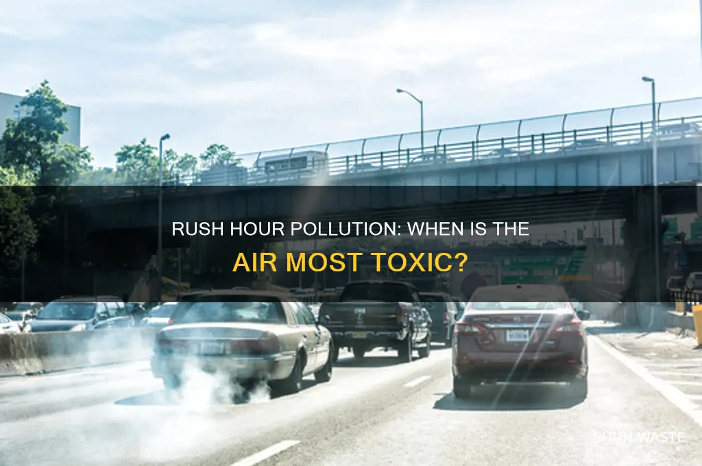 when is pollution freeway highest