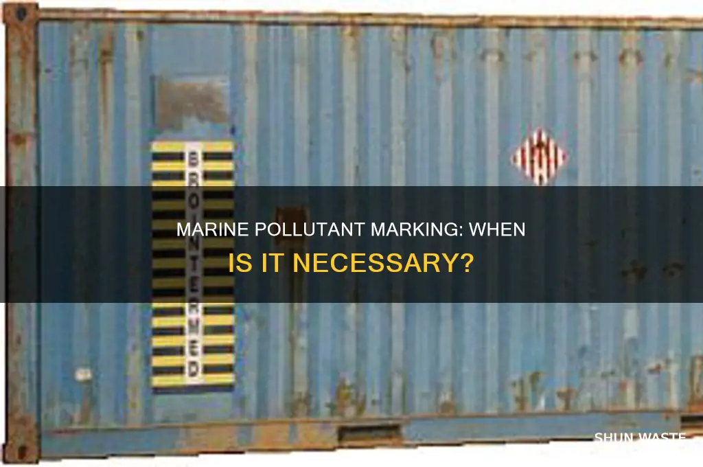 when is the marine pollutant marking required on a package