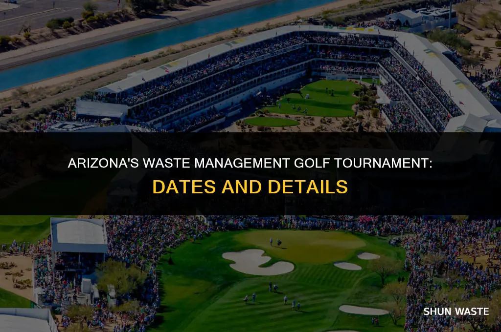 when is the waste management golf tournament in arizona