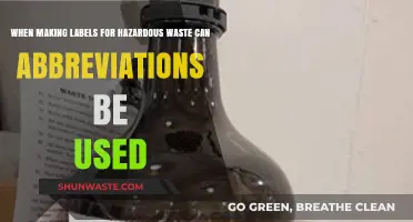 Clarifying Hazardous Waste Labels: The Use of Abbreviations Explained