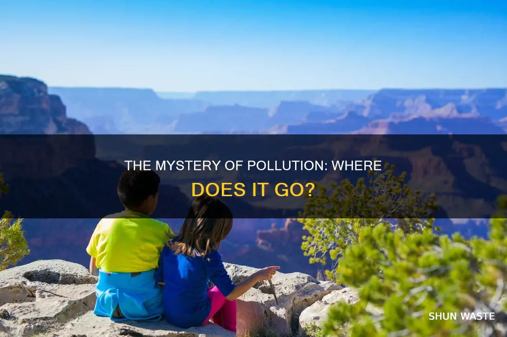 when pollution leaves the air where does it go