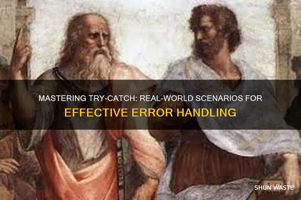 when to use try catch in real work environment
