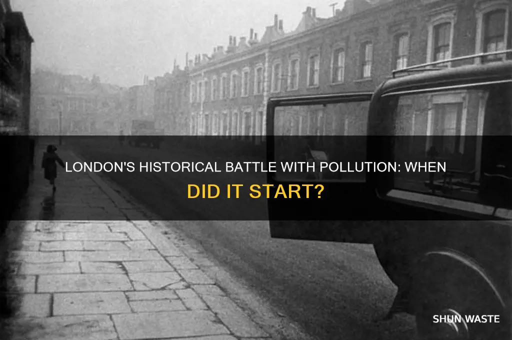 when was pollution first recognized in london