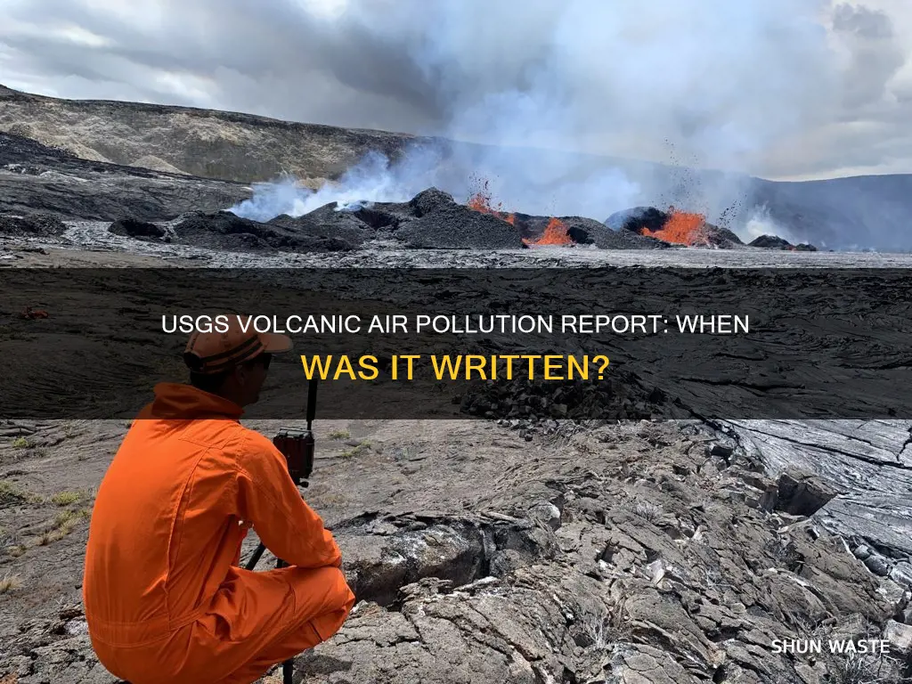 when was the usgs volcanic air pollution written