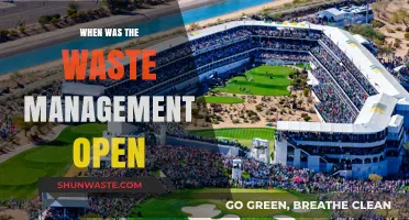 Unveiling the History: Waste Management Open's Inaugural Year