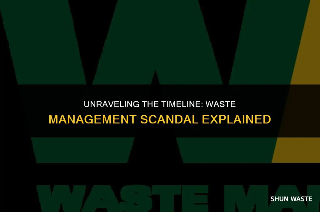 when was the waste management scandal