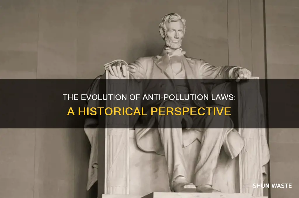 when were the anti-pollution laws created