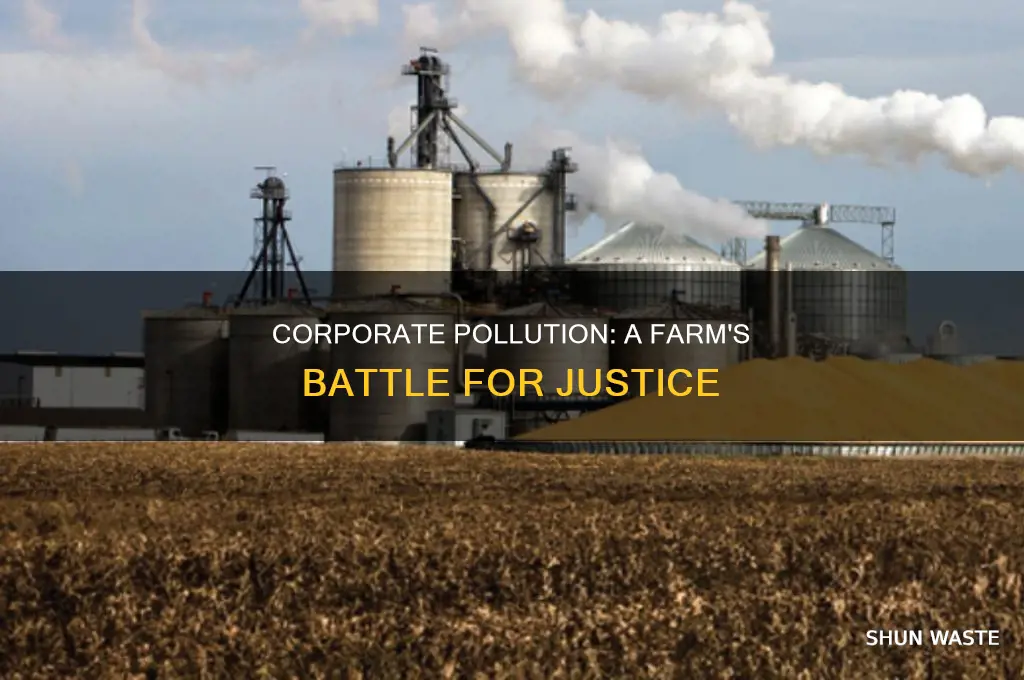 where a farm was polluted by a huge comapny