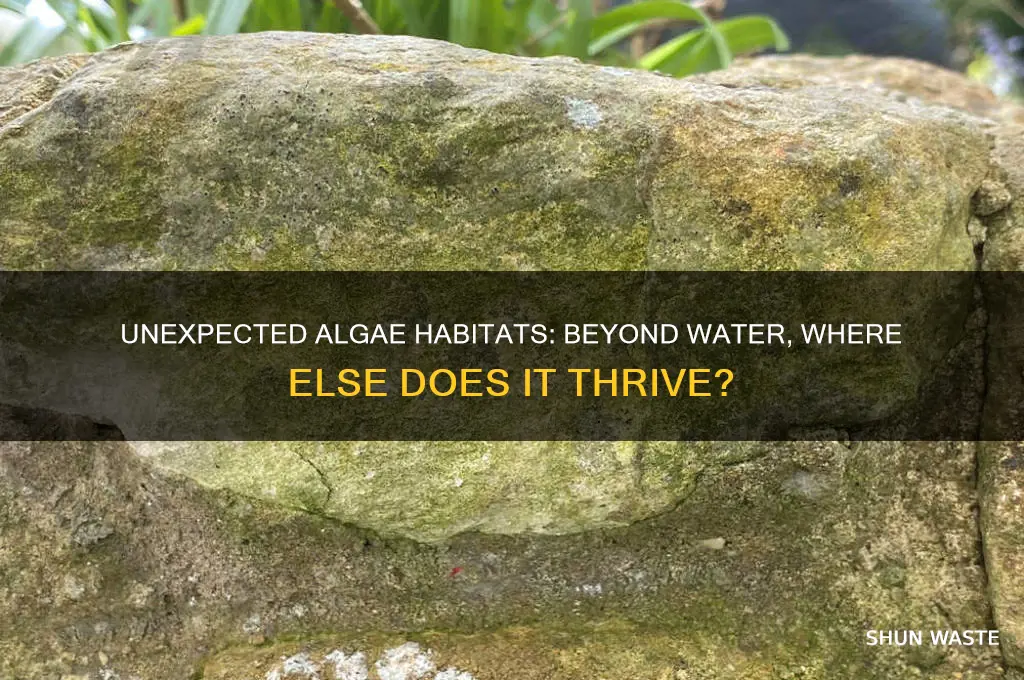 where can algae be found besides in aquatic environments