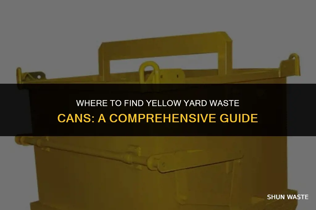 where can i buy yellow yard waste cans