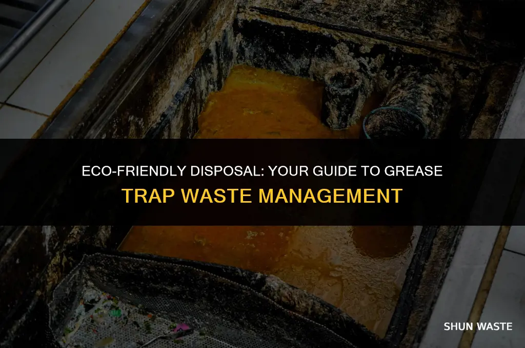 where can i dispose of grease trap waste
