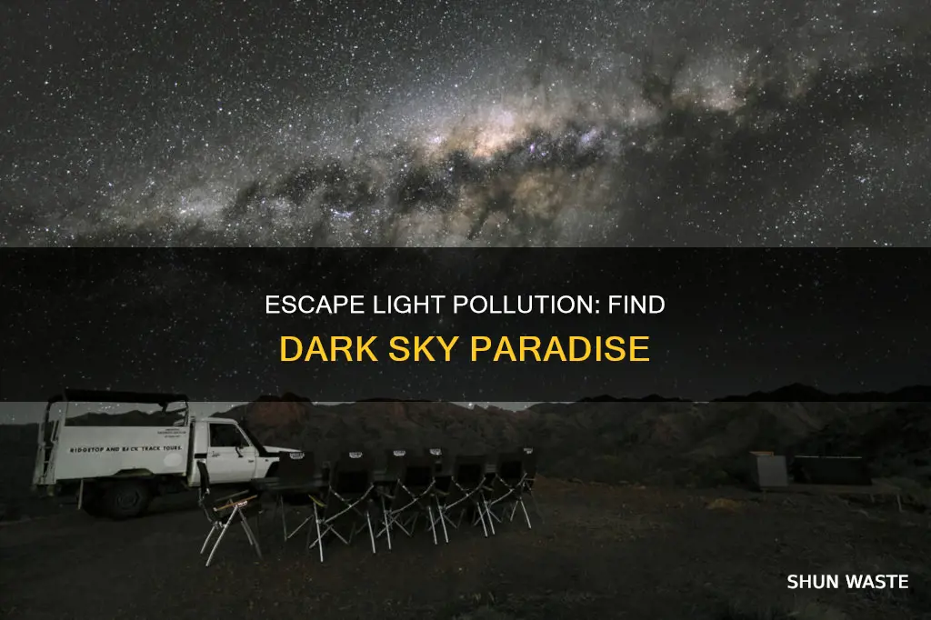 where can i see the sky without light pollution