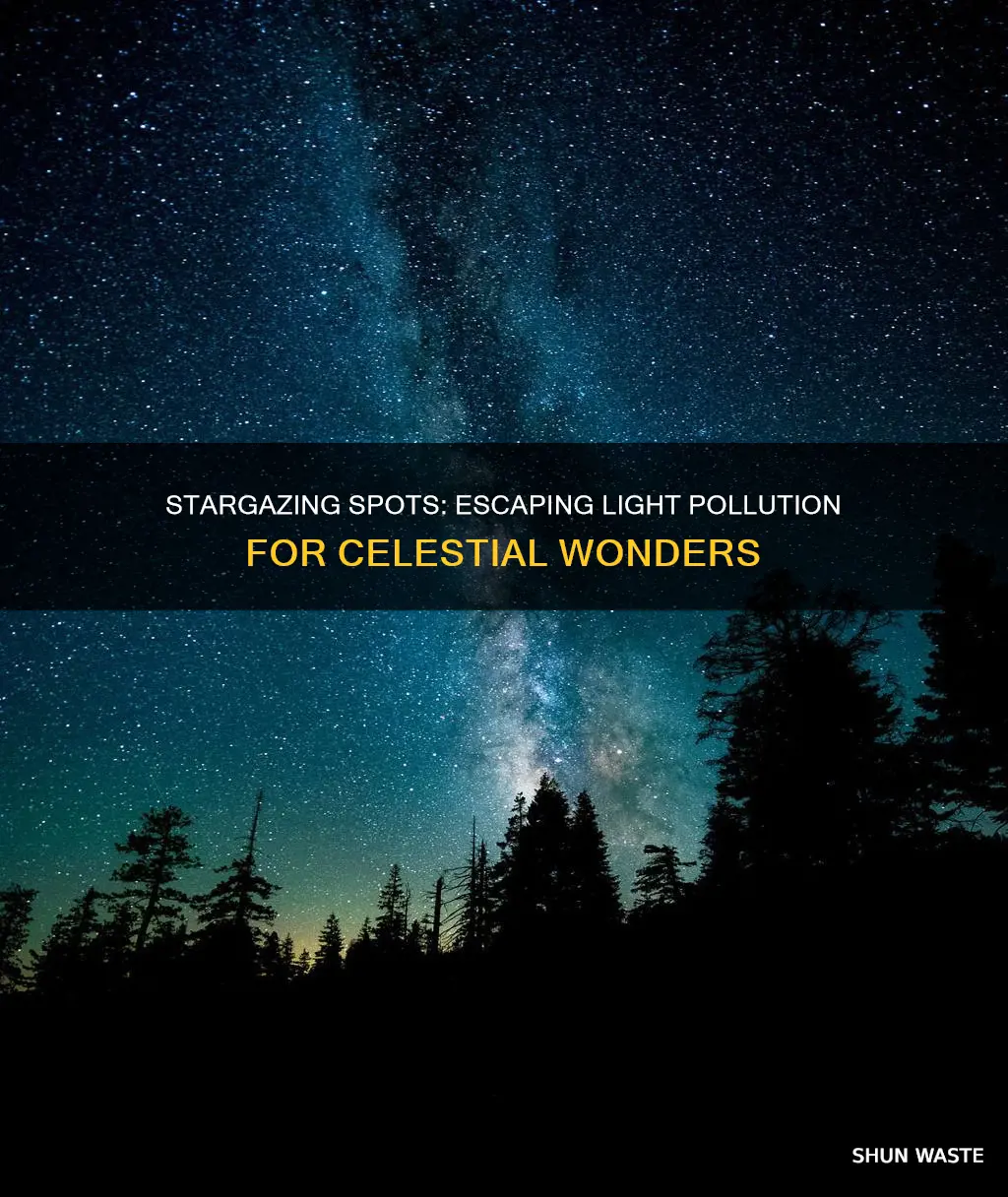 where can i see the stars without light pollution