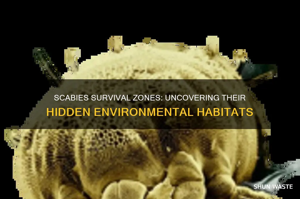 where can scabies live environment