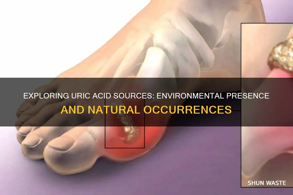 where can uric acid be found in the environment