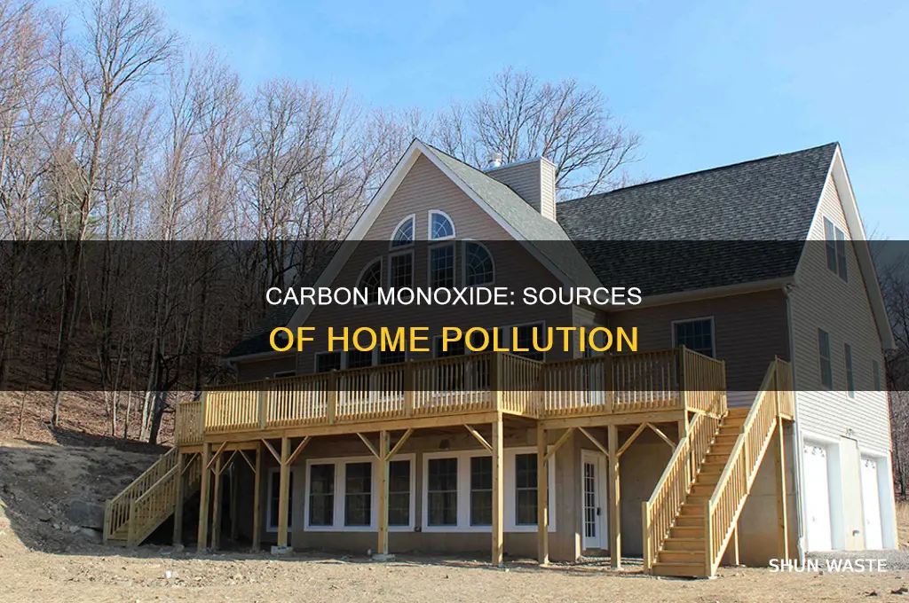 where does carbon monoxide pollution come from in the home