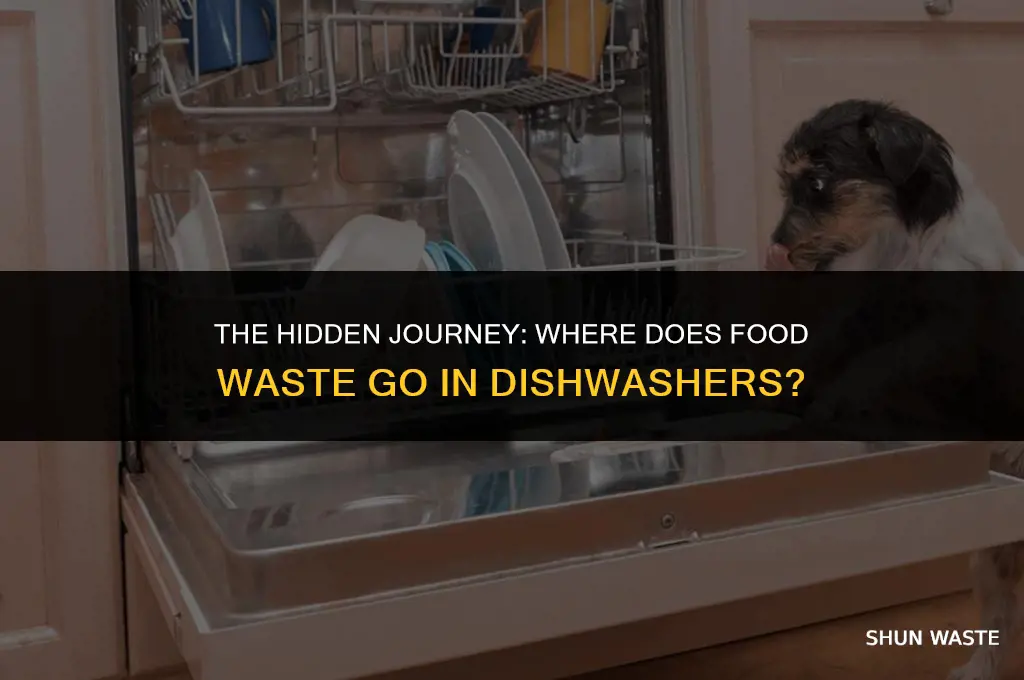 where does food waste go in dishwasher