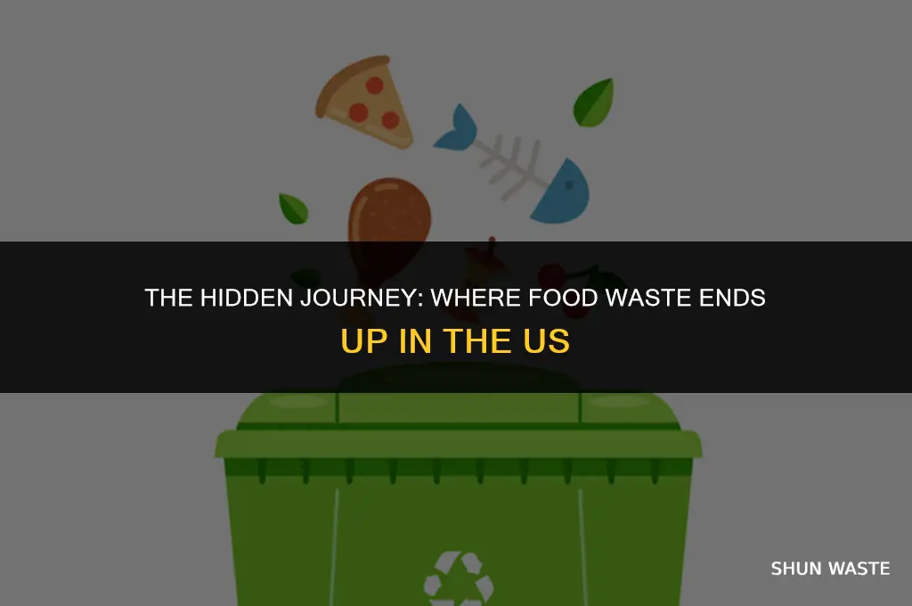 where does food waste go in the us