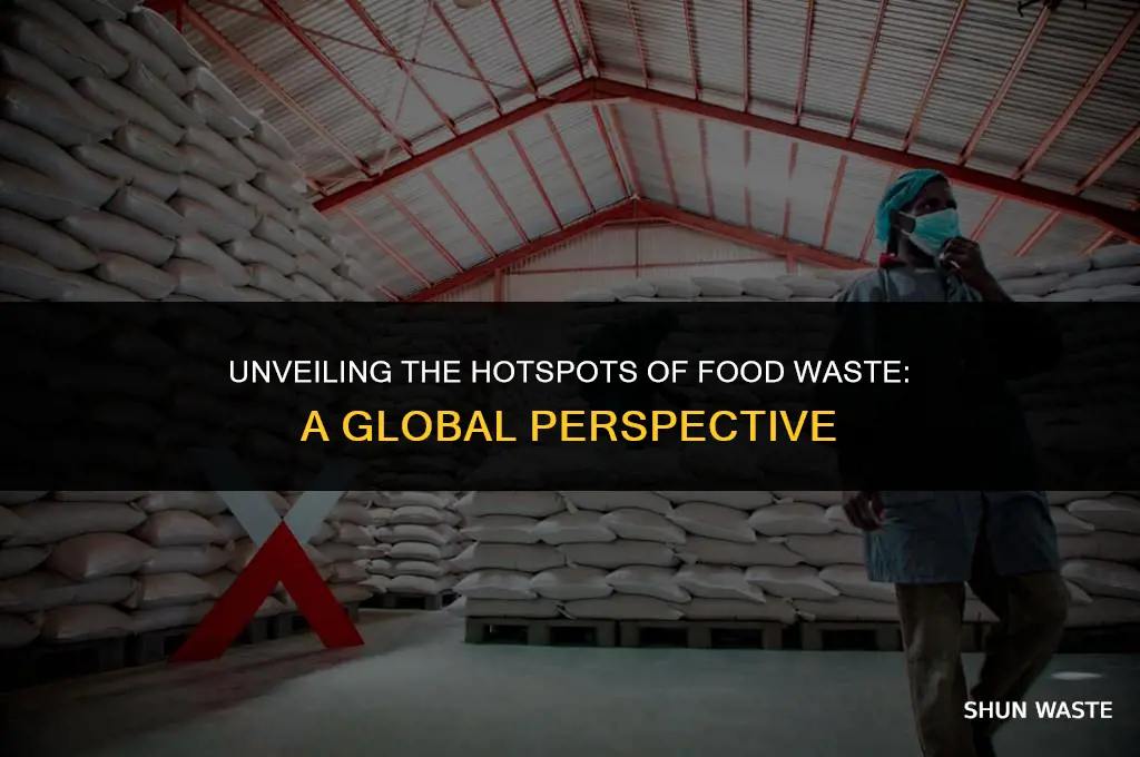 where does food waste happen the most