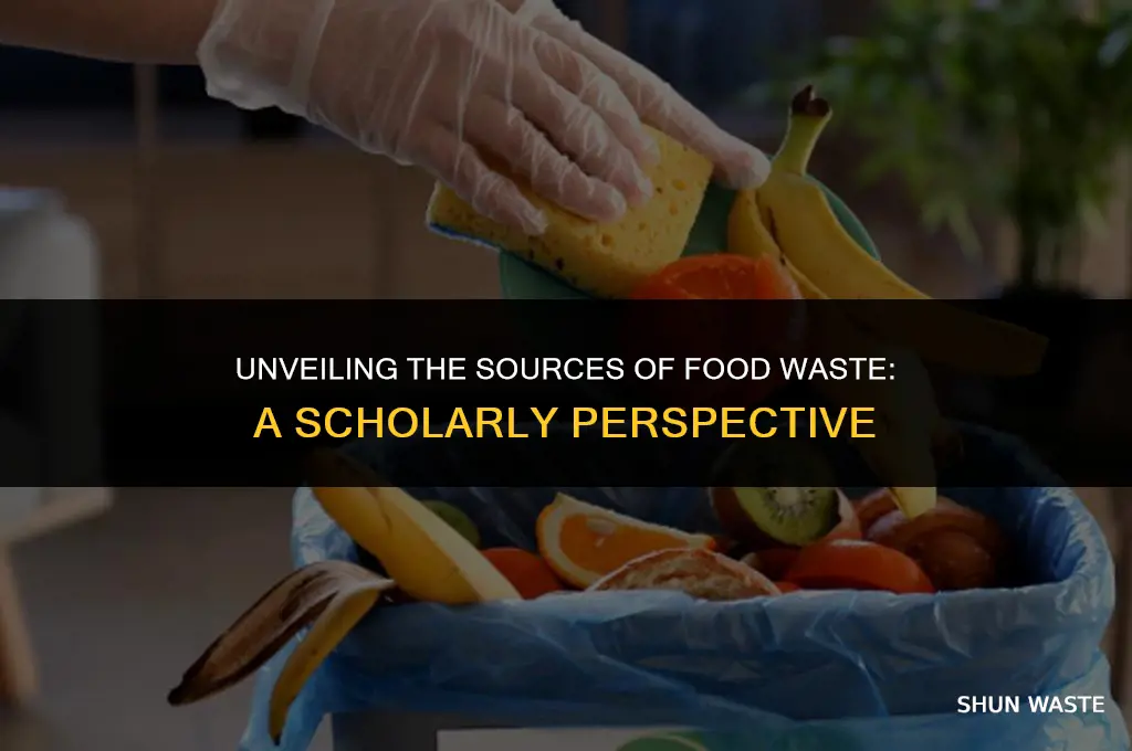 where does most food waste come from scholarly article