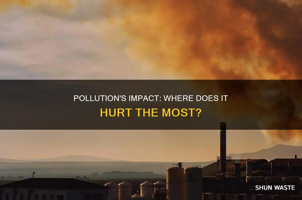 where does pollution have the greatest impact