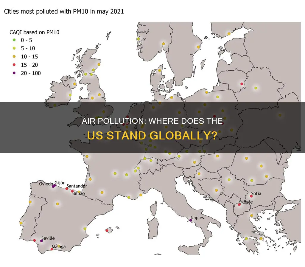 where does the us rank in air pollution