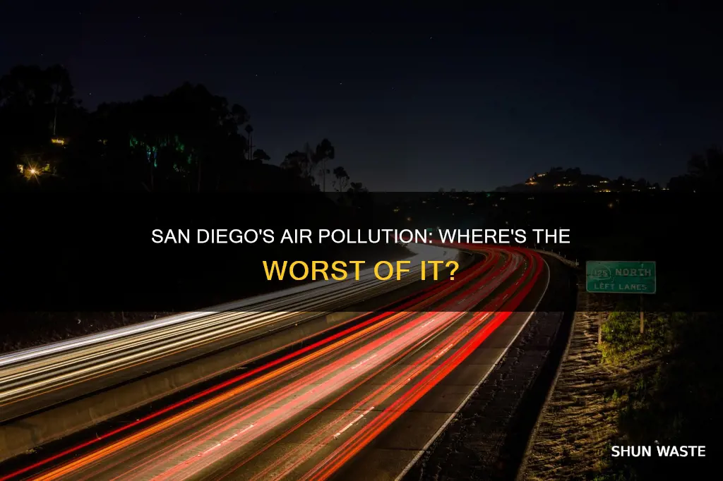 where in san diego is the air pollution the worst