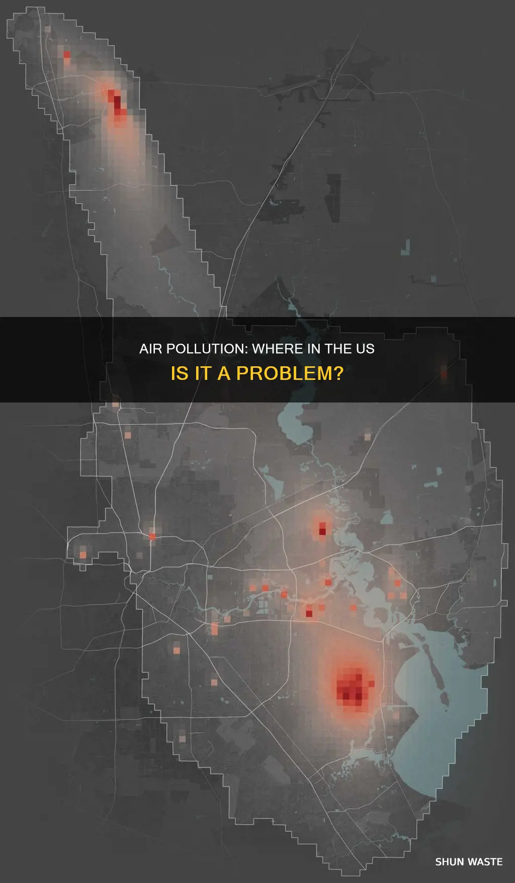 where in the united stated is air pollution a problem