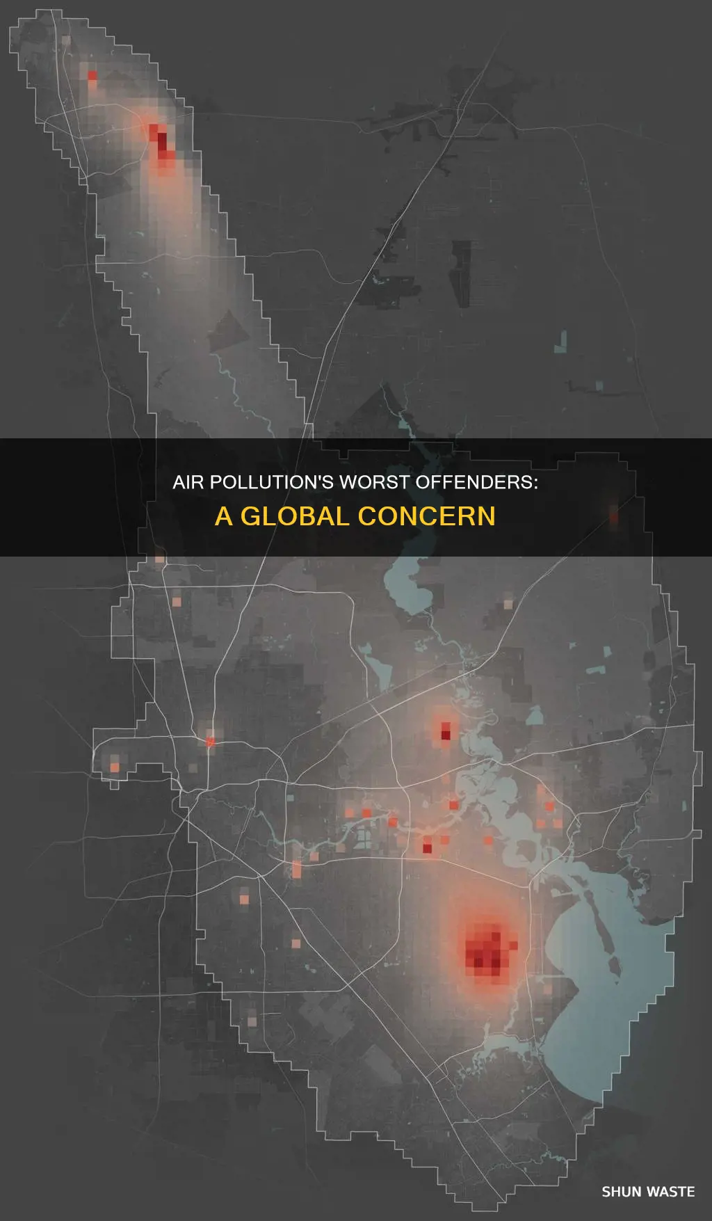 where is air pollution bad