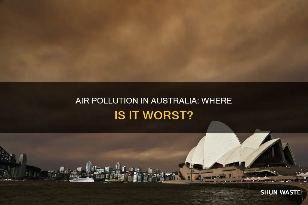 where is air pollution the worst in australia