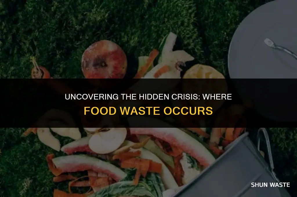 where is food wast eoccuring