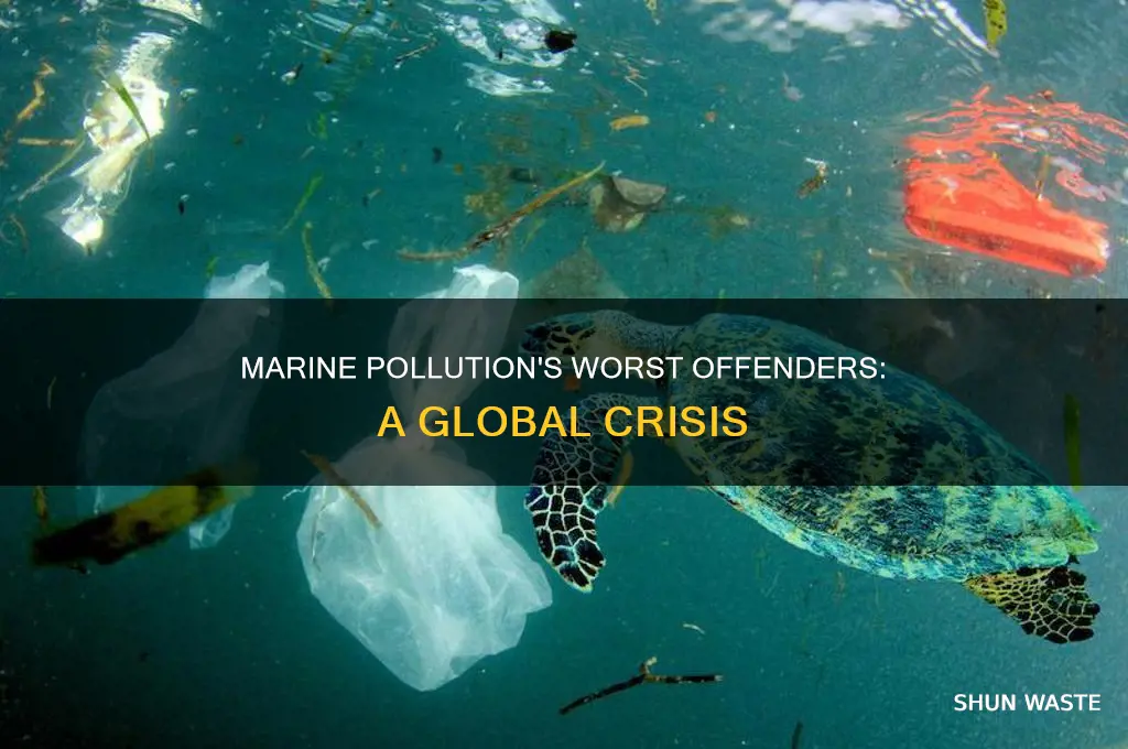 where is marine pollution the worst
