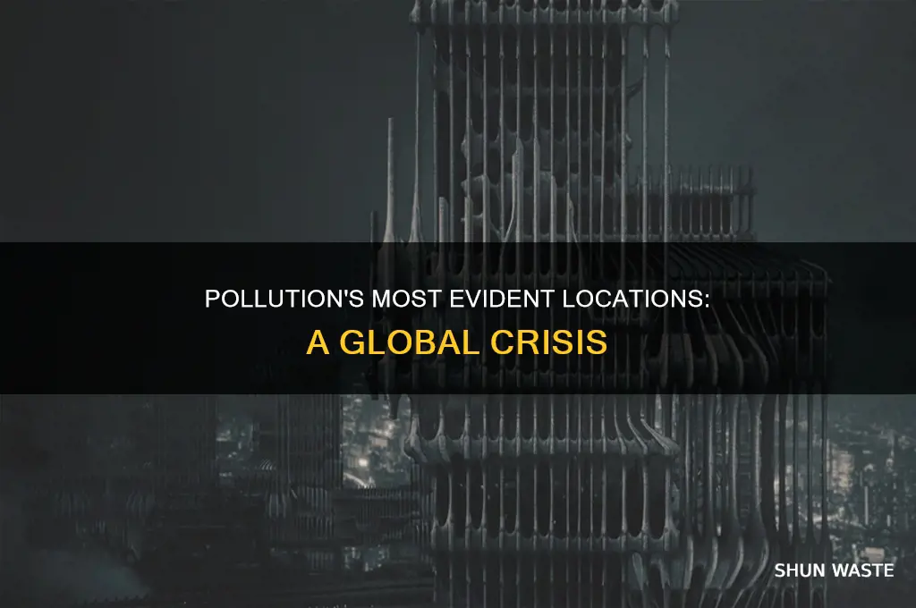 where is pollution most evident