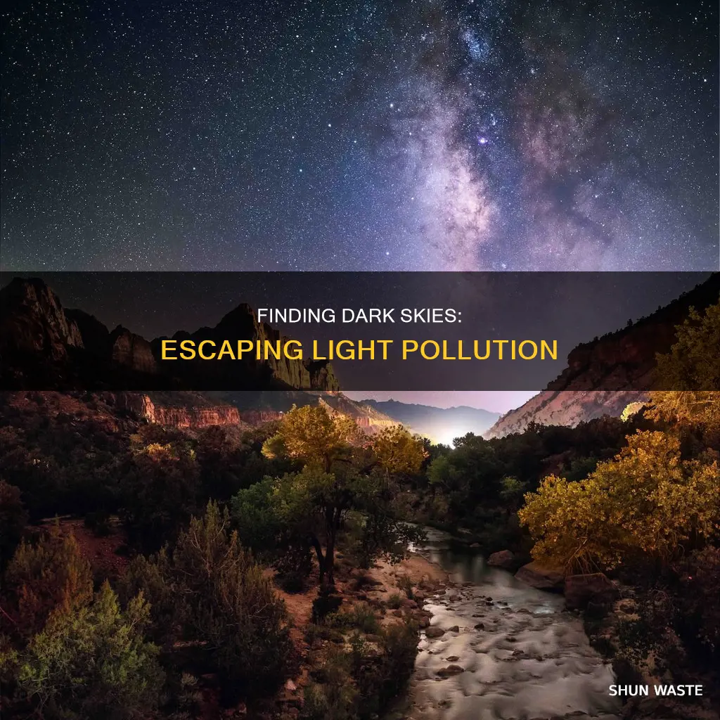 where is there no light pollution