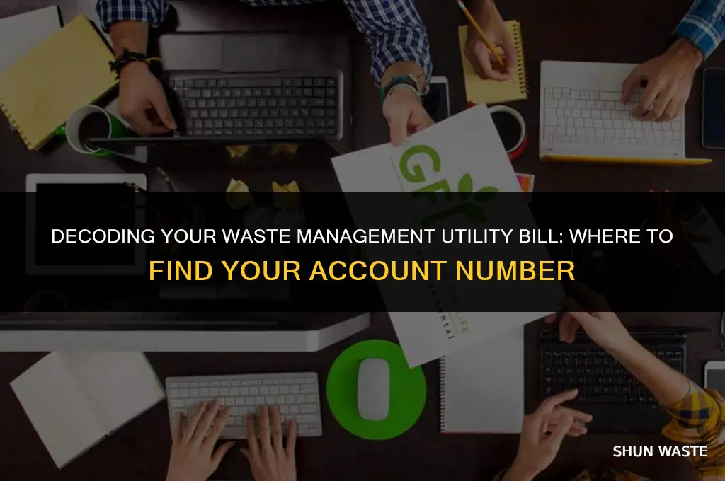 where is utility billing account number waste management