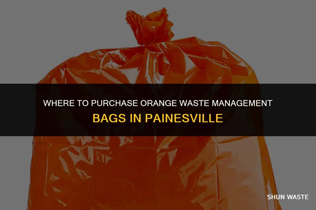 where to buy orange waste management bags in painesville