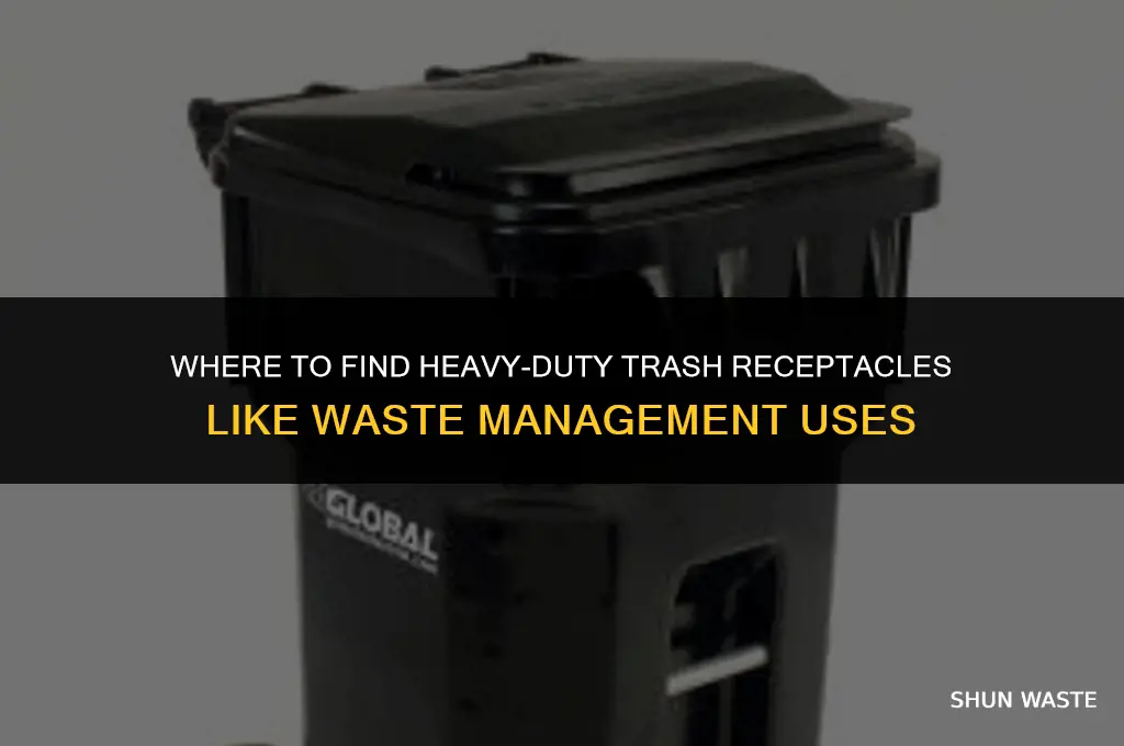 where to buy trash receptacles like waste management uses