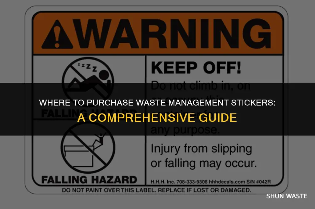 where to buy waste management stickers