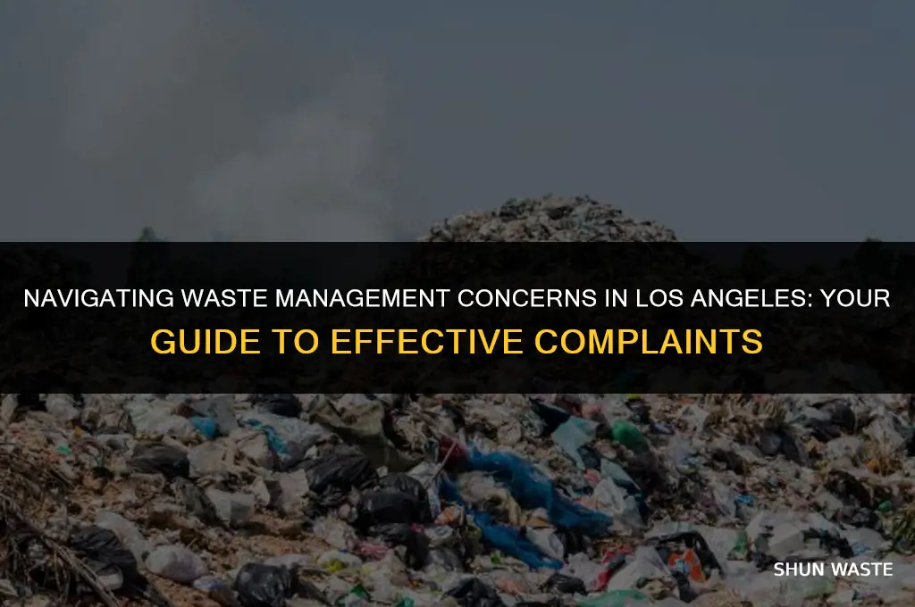 where to complain about waste management in los angeles
