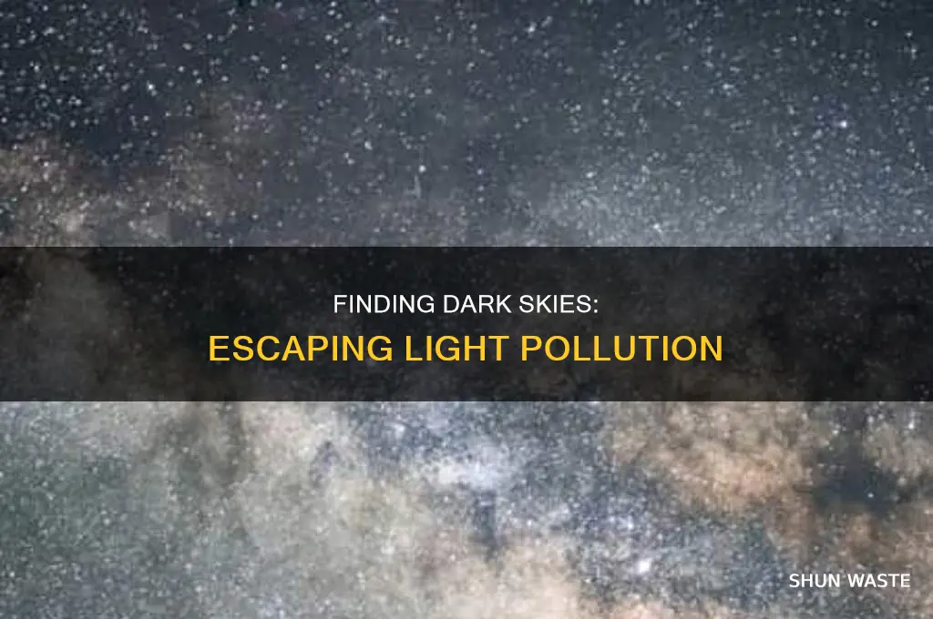 where to go with no light pollution