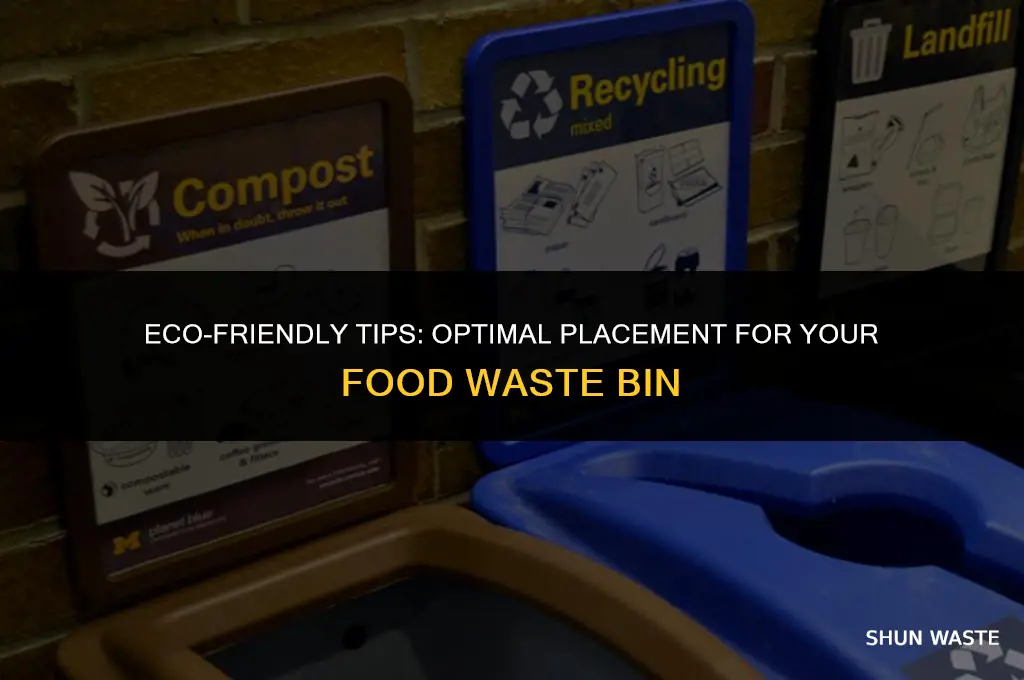 where to keep food waste bin