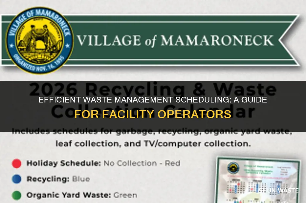 where to put waste management on schedule e