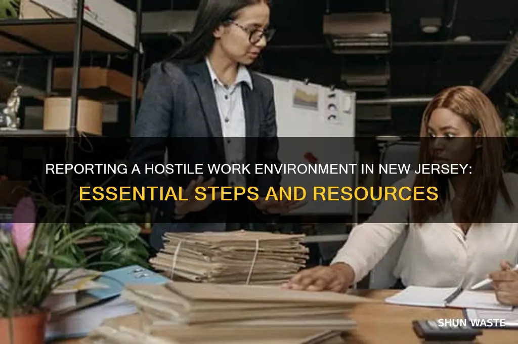 where to report a hostile work environment in nj